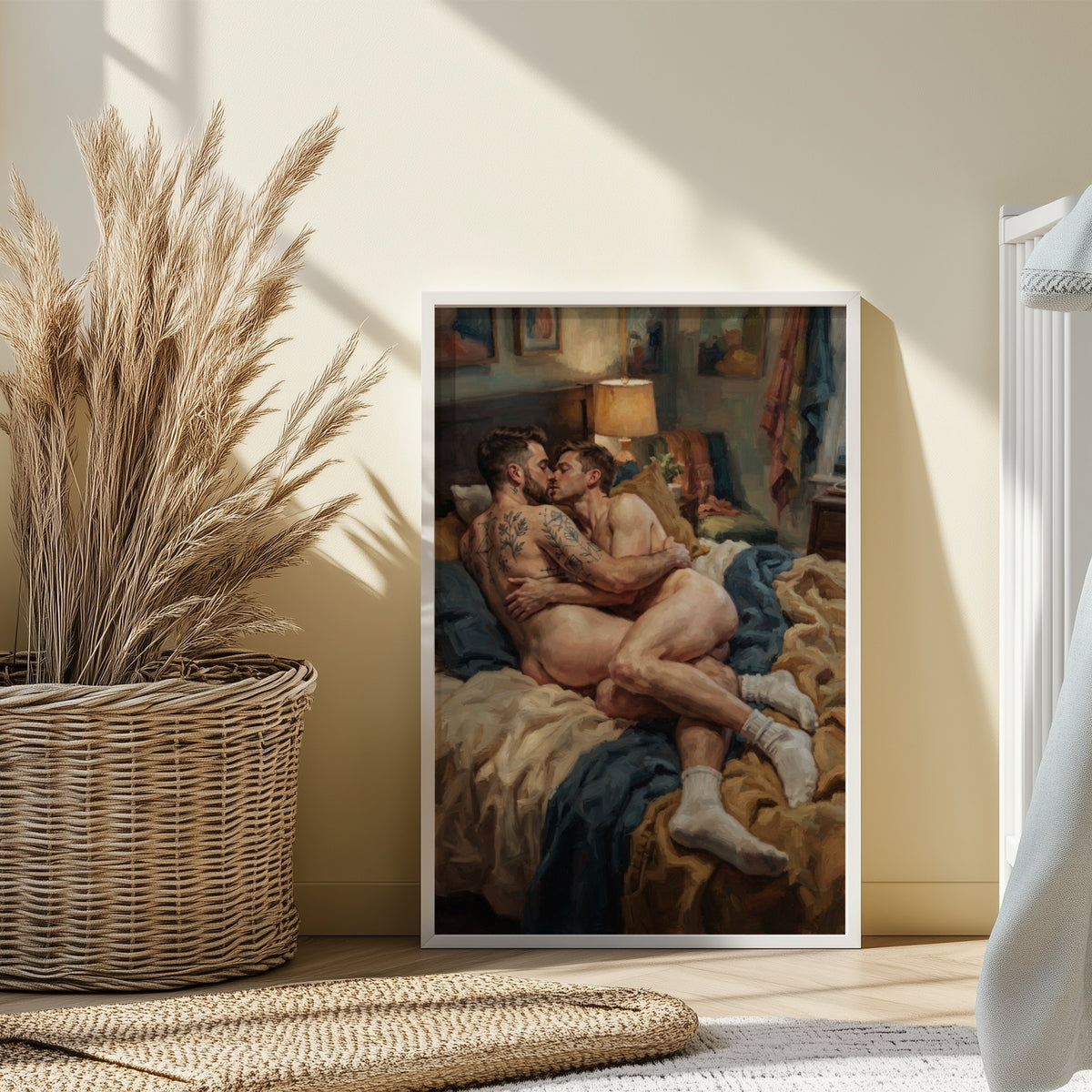 Bedroom Scene — Queer Men's Art Print