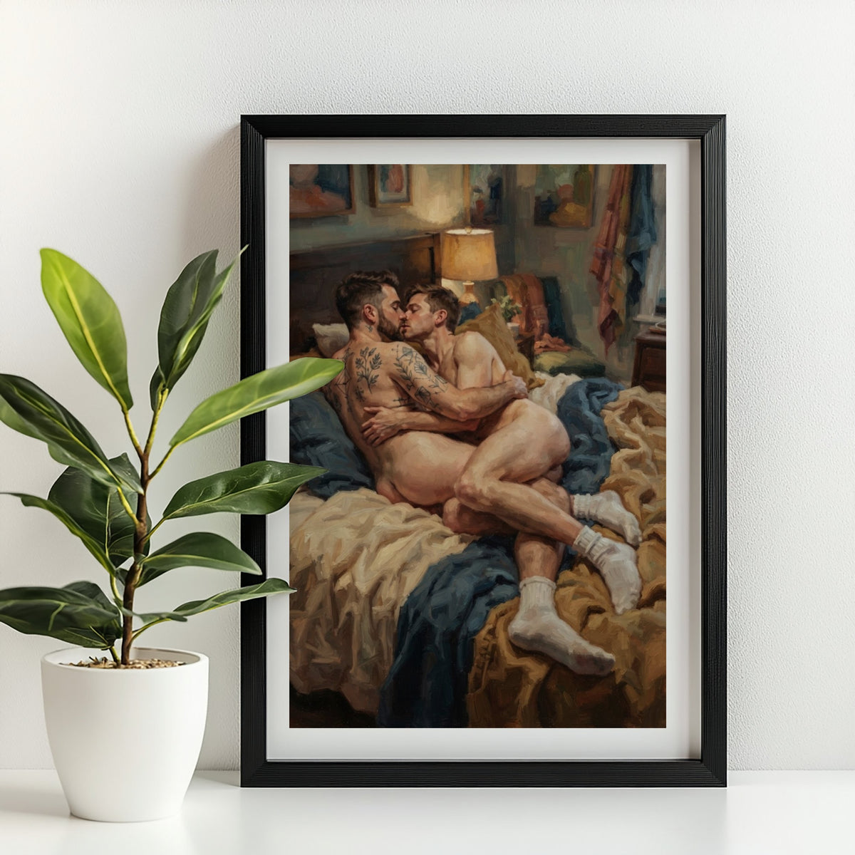 Bedroom Scene — Queer Men's Art Print