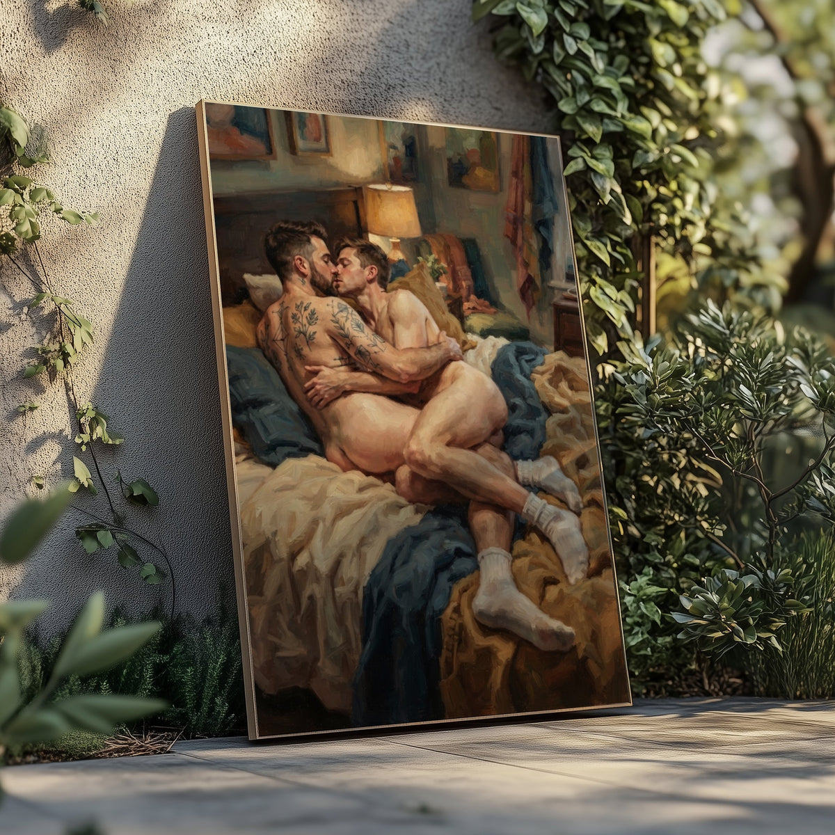 Bedroom Scene — Queer Men's Art Print