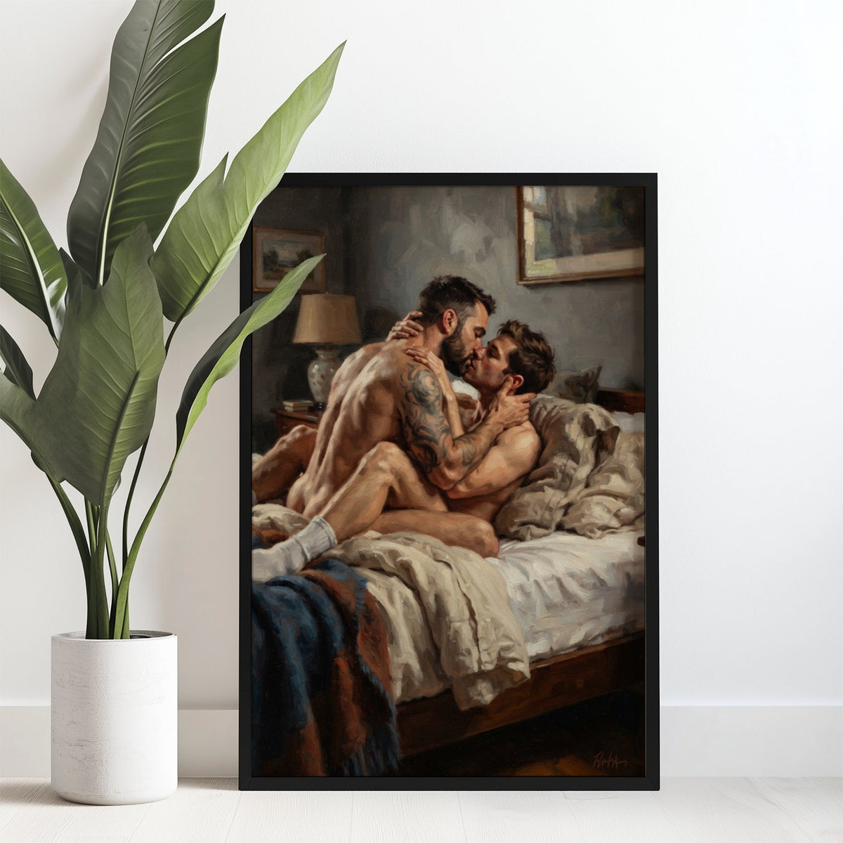 Bedroom Scene — Queer Men's Art Print