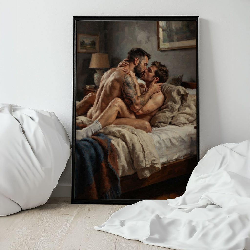 Bedroom Scene — Queer Men's Art Print