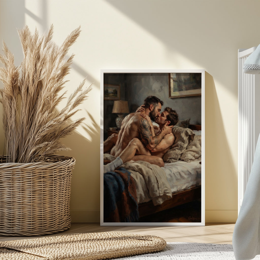 Bedroom Scene — Queer Men's Art Print