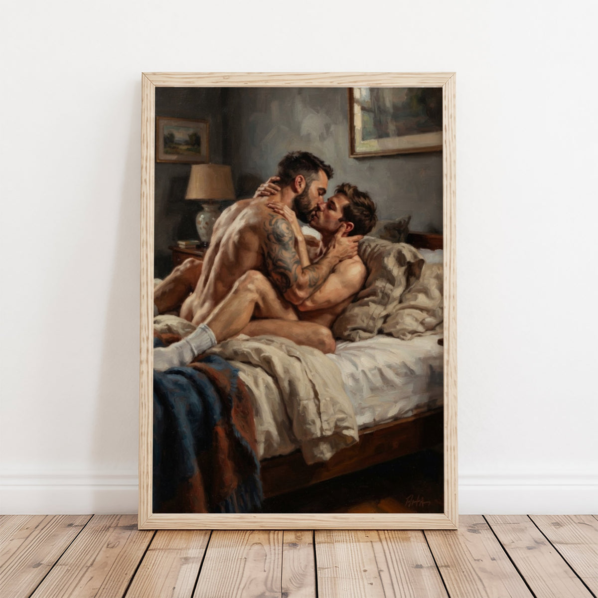 Bedroom Scene — Queer Men's Art Print