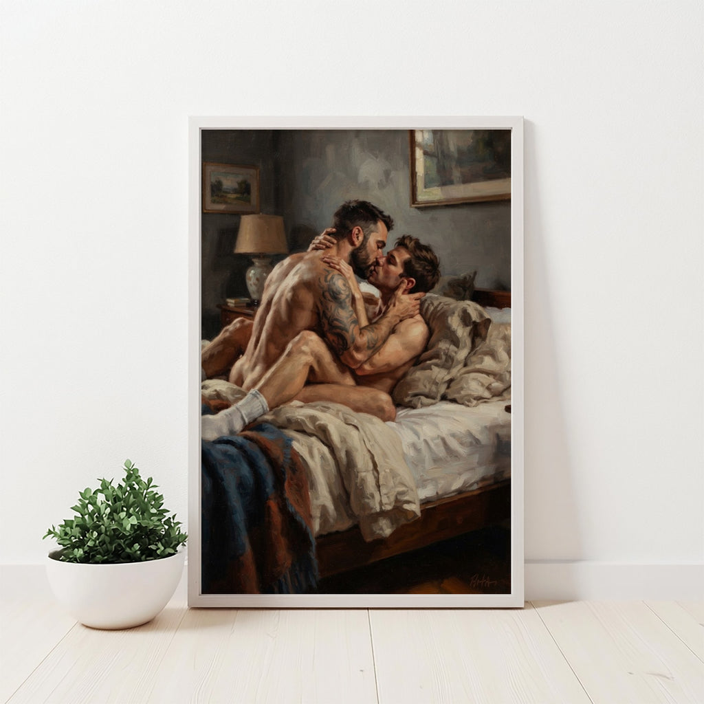 Bedroom Scene — Queer Men's Art Print