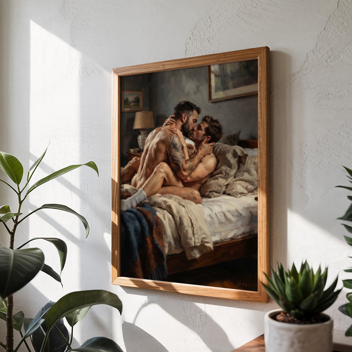 Bedroom Scene — Queer Men's Art Print