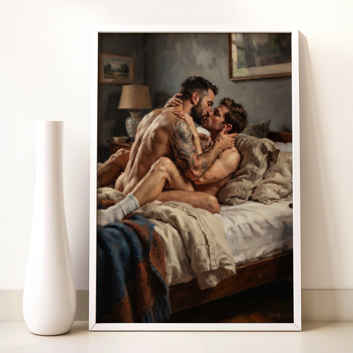 Bedroom Scene — Queer Men's Art Print