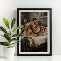 Bedroom Scene, Queer Men's Art Print wall art print from JMH Prints