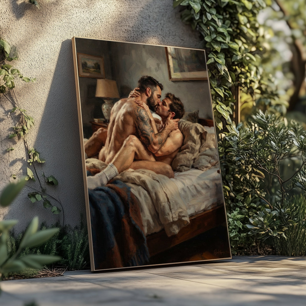 Bedroom Scene — Queer Men's Art Print