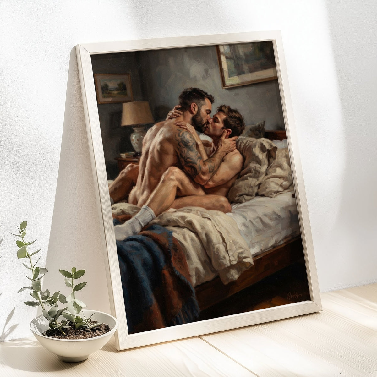Bedroom Scene — Queer Men's Art Print