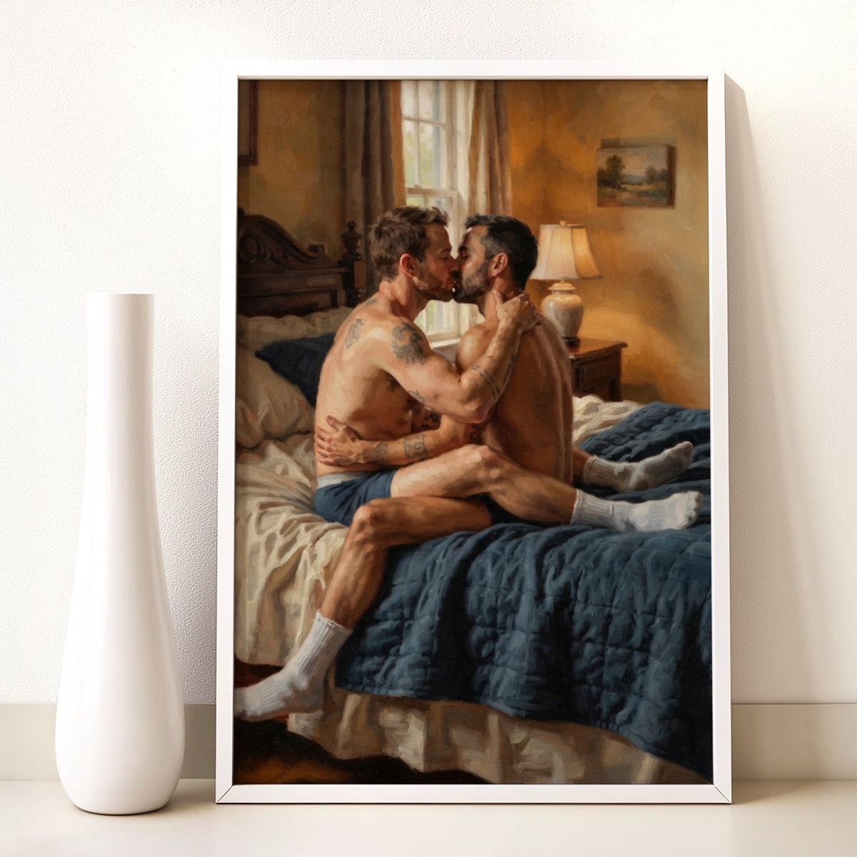 Queer Couple, 18+ Art Print wall art print from JMH Prints