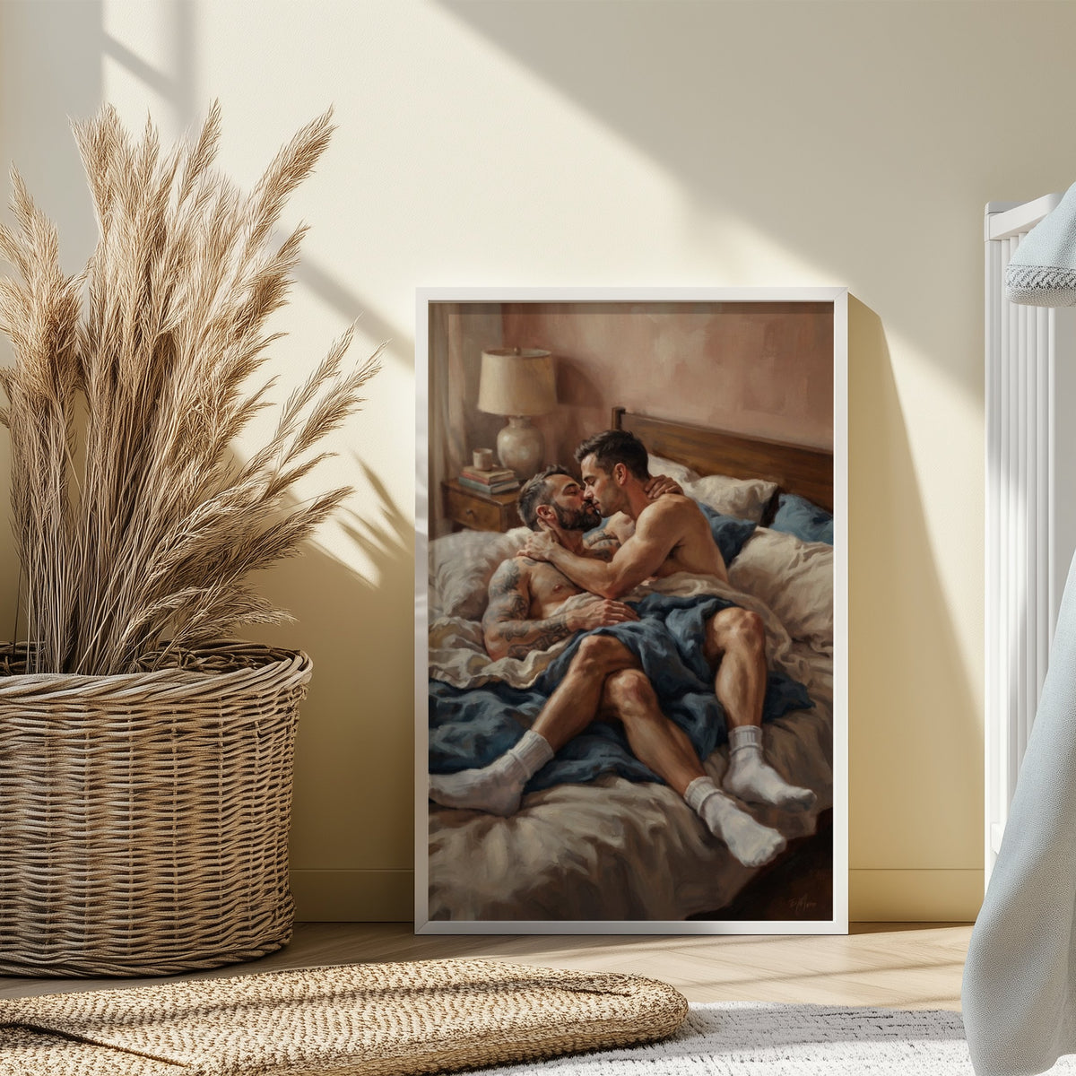 Bedroom Scene — Queer Men's Art Print