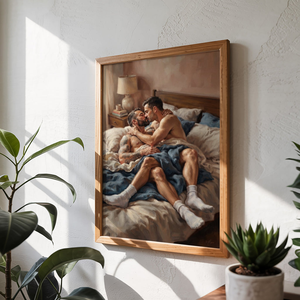 Bedroom Scene — Queer Men's Art Print