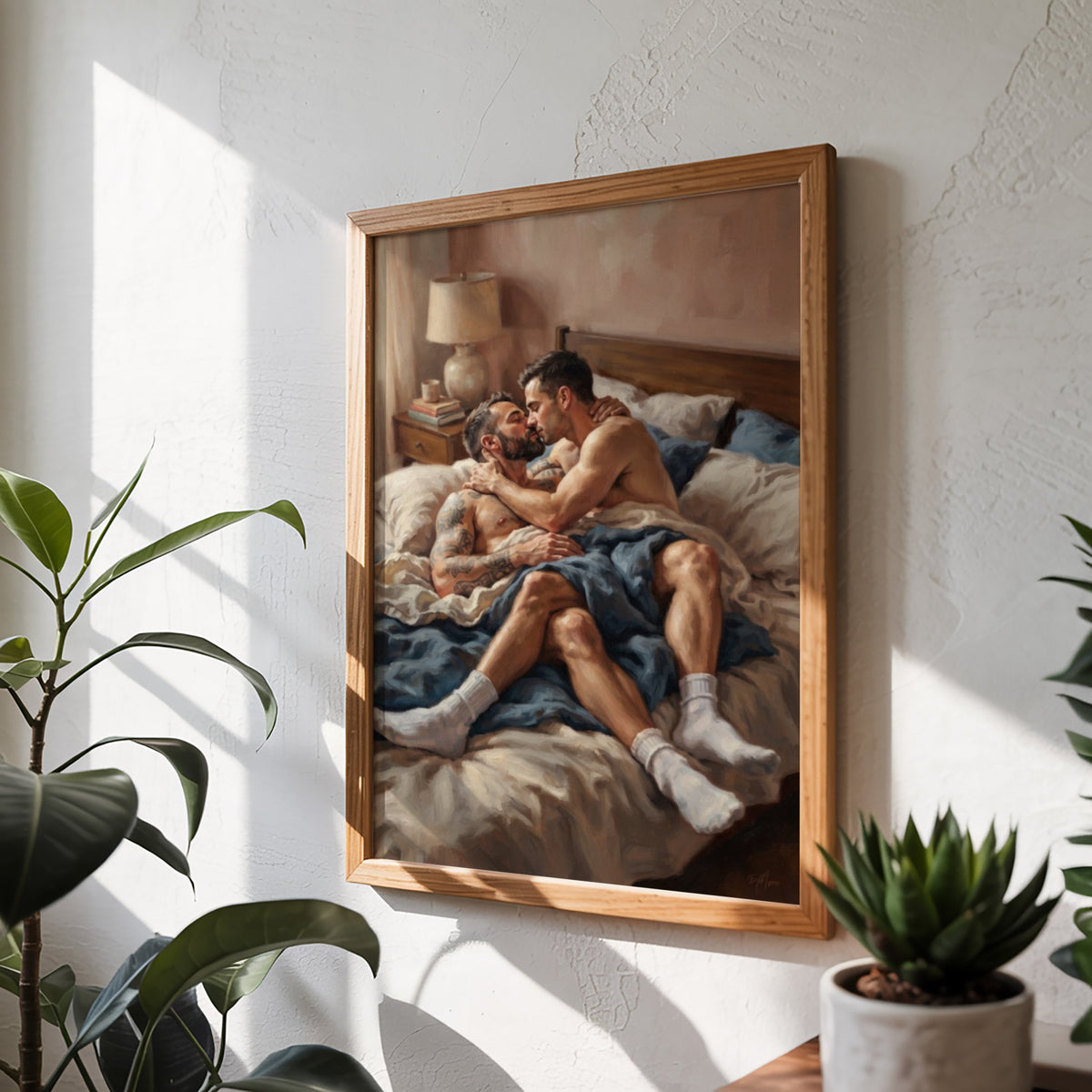 Bedroom Scene — Queer Men's Art Print