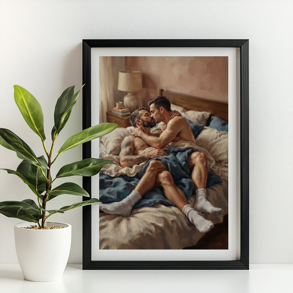 Bedroom Scene — Queer Men's Art Print