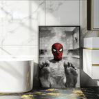 Spider-Man Sauna Scene B&W