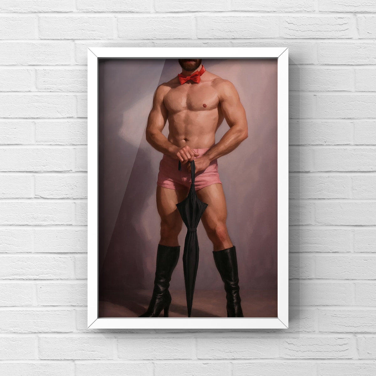 Umbrella Man, 18+ Men's Art Print wall art print from JMH Prints