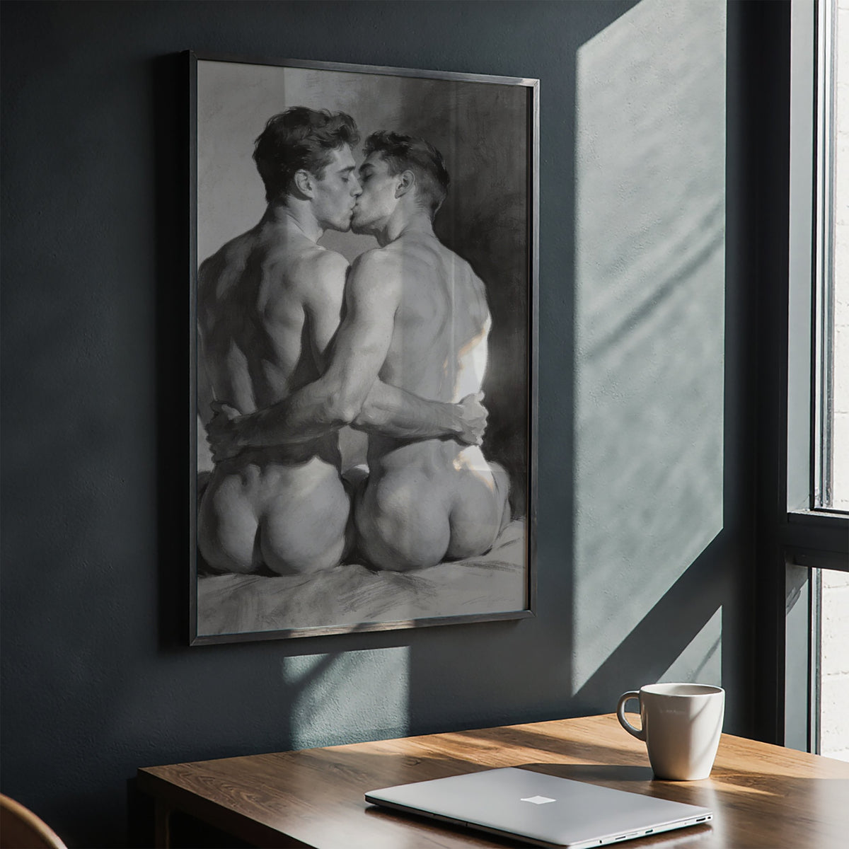 The Kiss — Queer Couple Art Print