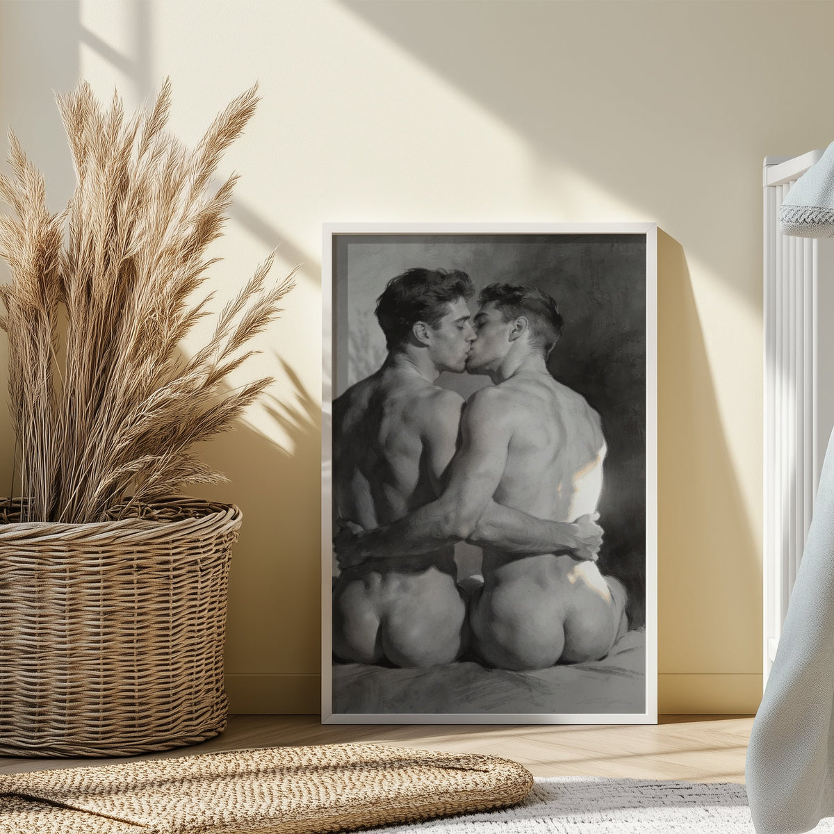 The Kiss — Queer Couple Art Print