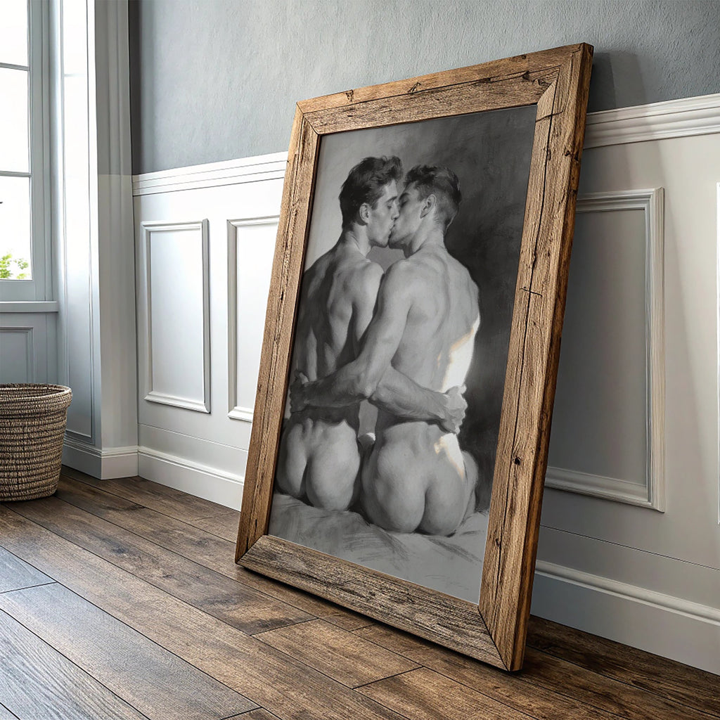 The Kiss — Queer Couple Art Print