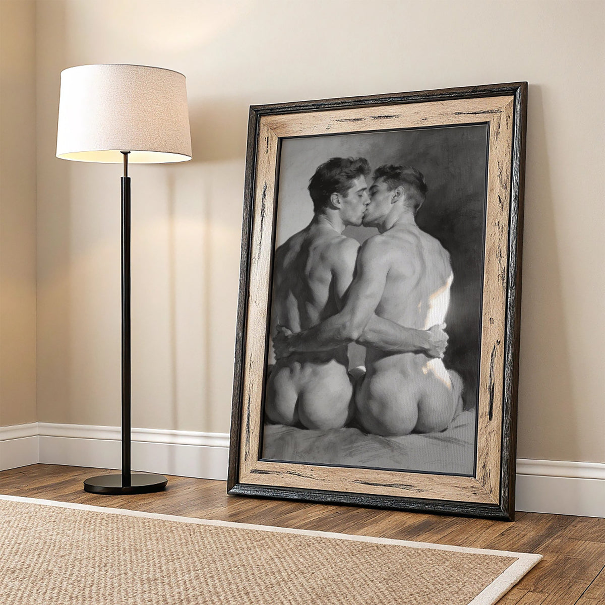 The Kiss — Queer Couple Art Print