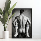 White Socks, Male Figure Art Print wall art print from JMH Prints