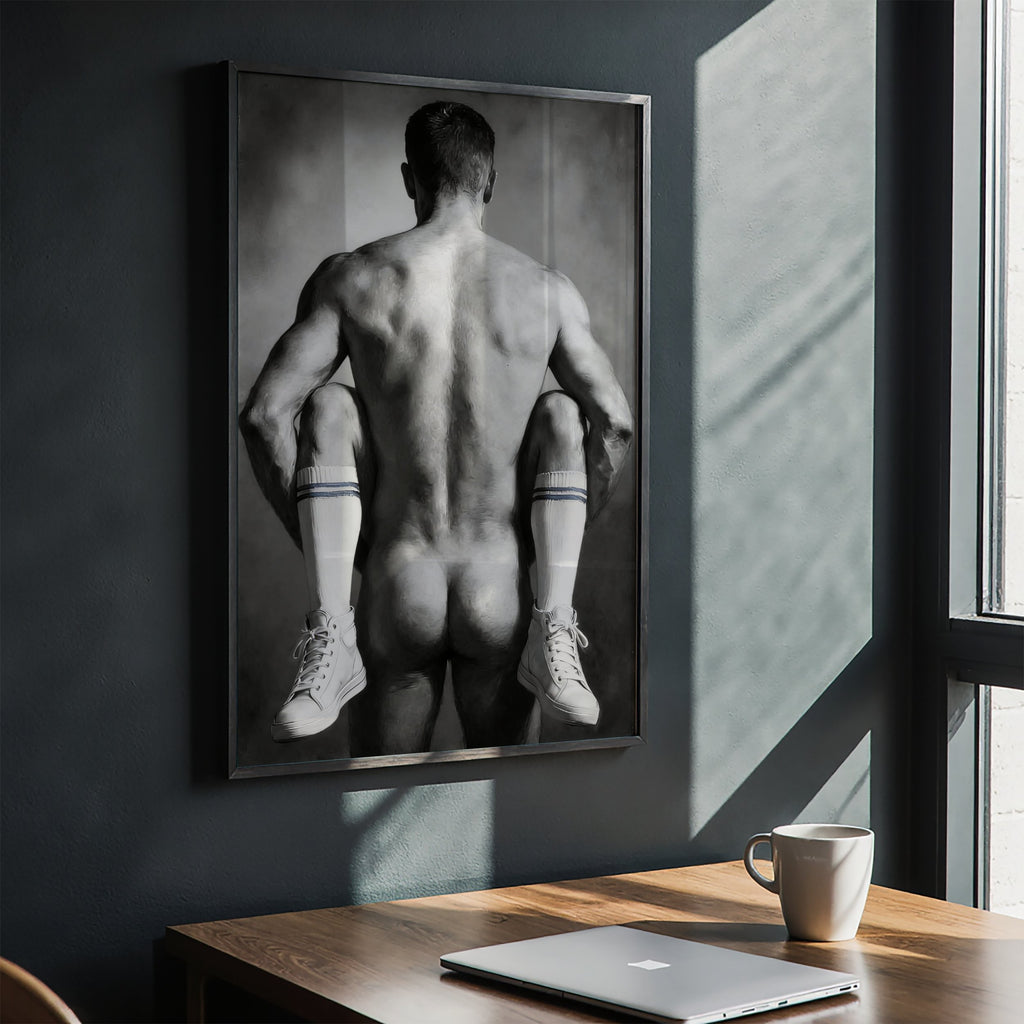 White Socks — Male Figure Art Print