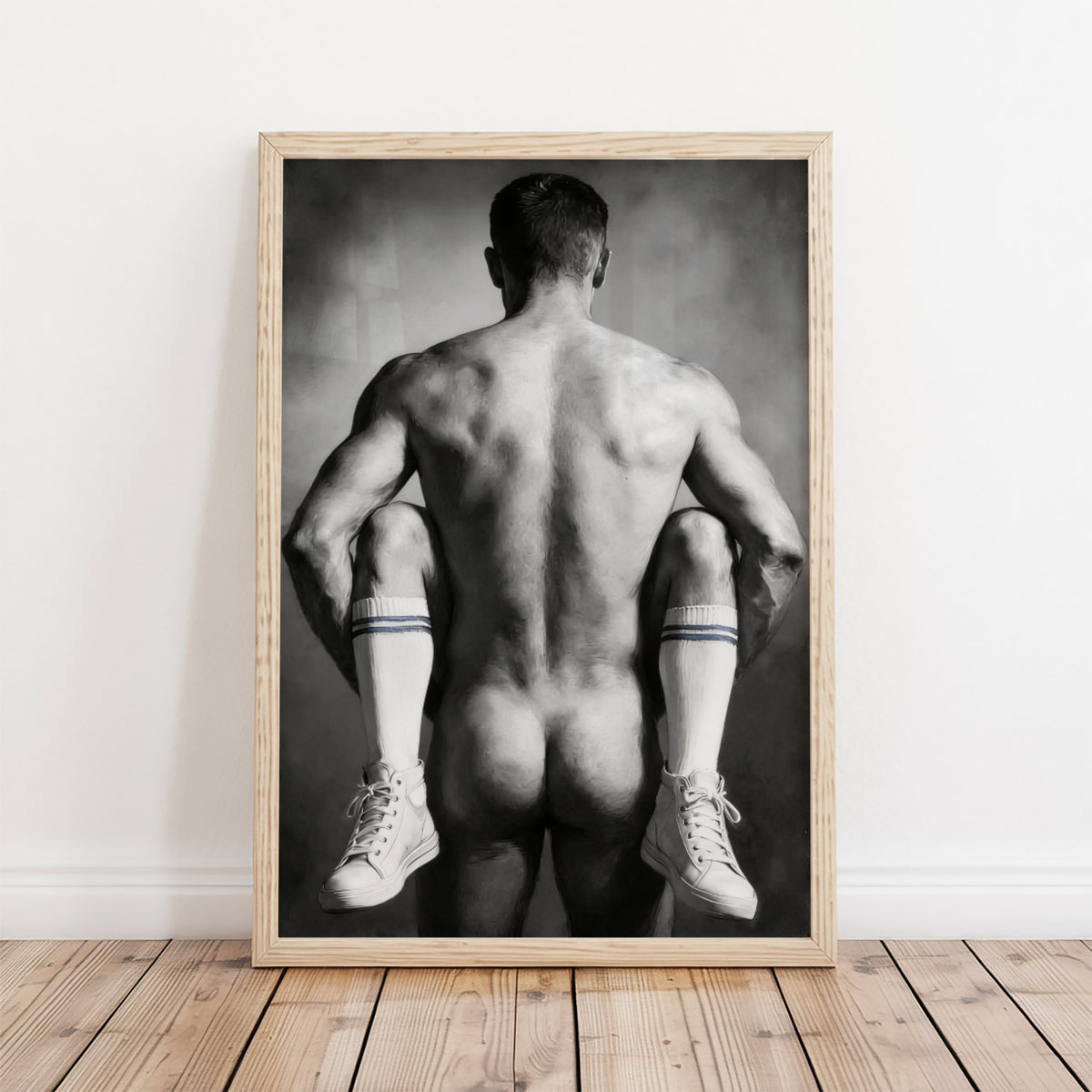 White Socks — Male Figure Art Print