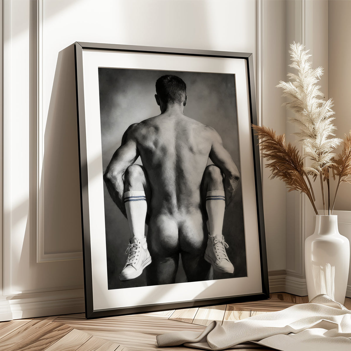White Socks — Male Figure Art Print