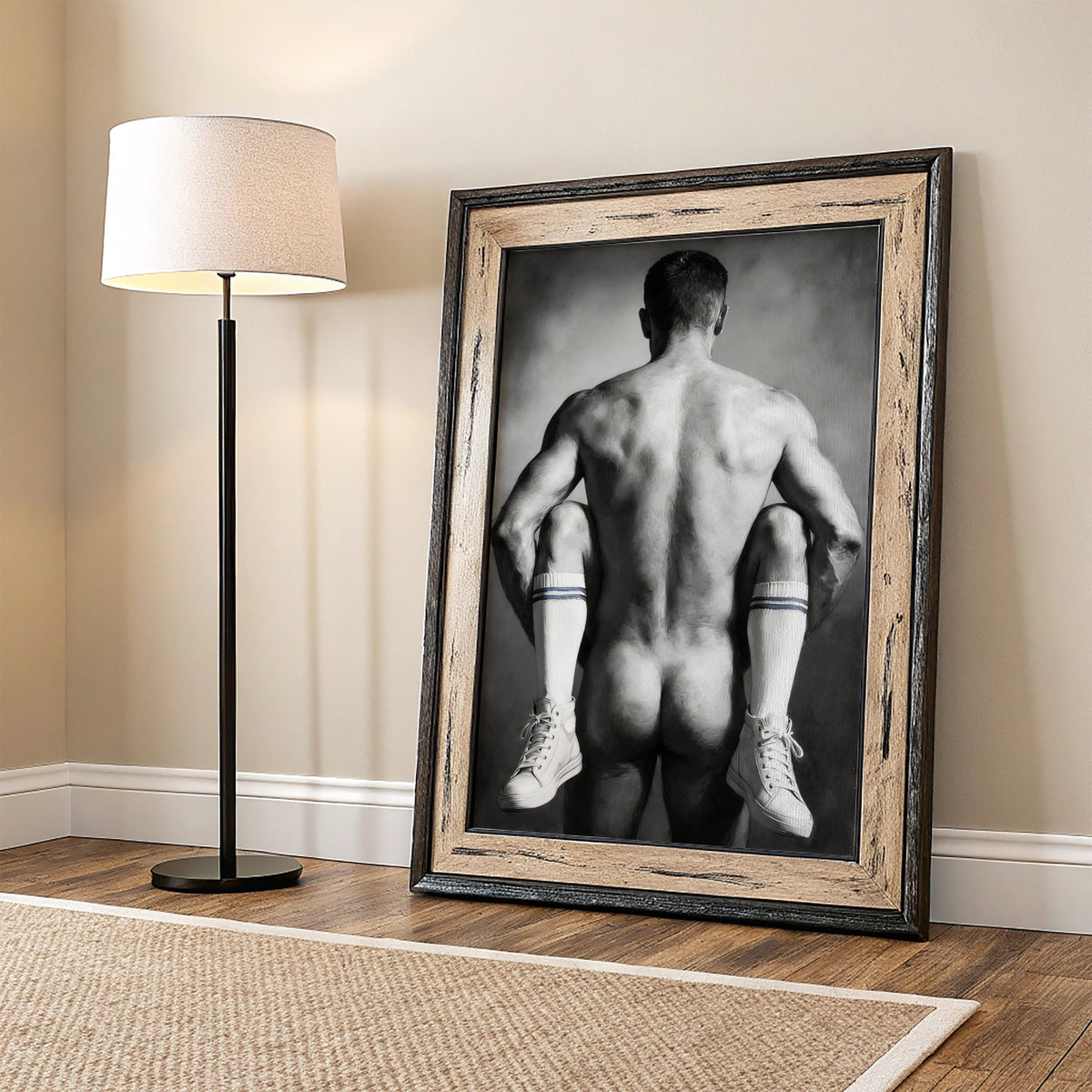 White Socks — Male Figure Art Print