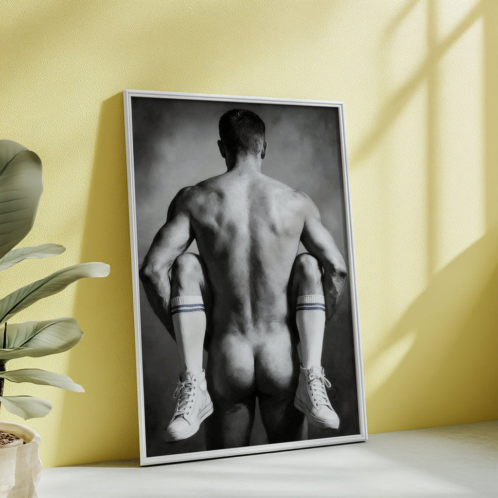 White Socks — Male Figure Art Print