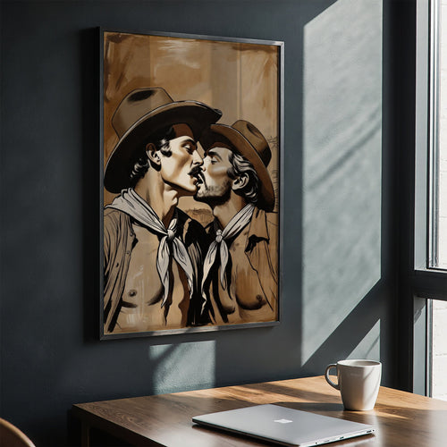 Cowboy Kiss — Queer Western Art Print