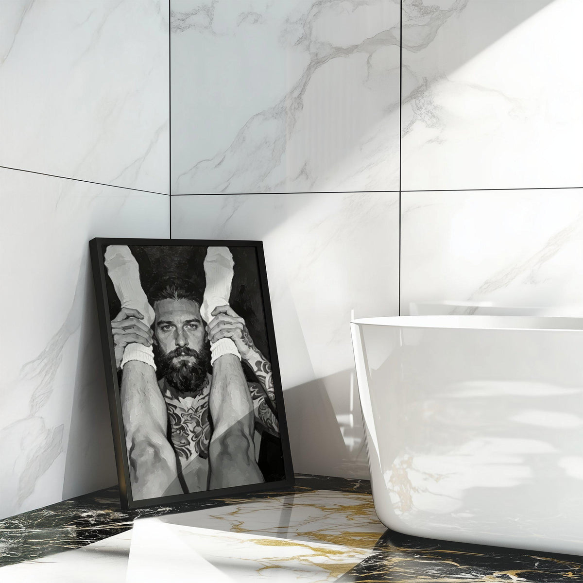 Bearded Man — 18+ Gay Men's Art Print