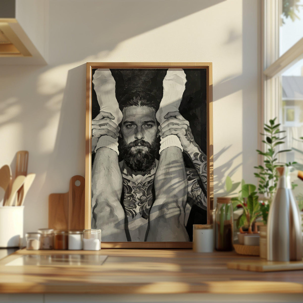Bearded Man — 18+ Gay Men's Art Print