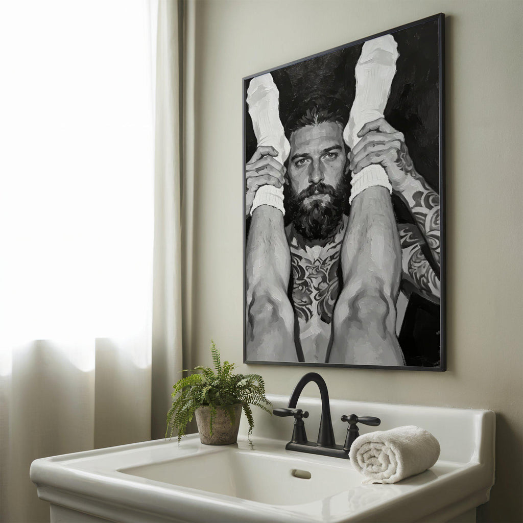Bearded Man — 18+ Gay Men's Art Print