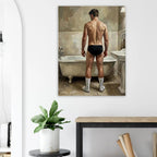Man in Briefs, 18+ Gay Men's Art Print wall art print from JMH Prints