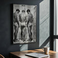 Three Men in the Shower, 18+ Art Print wall art print from JMH Prints
