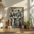 Three Men in the Shower — 18+ Art Print