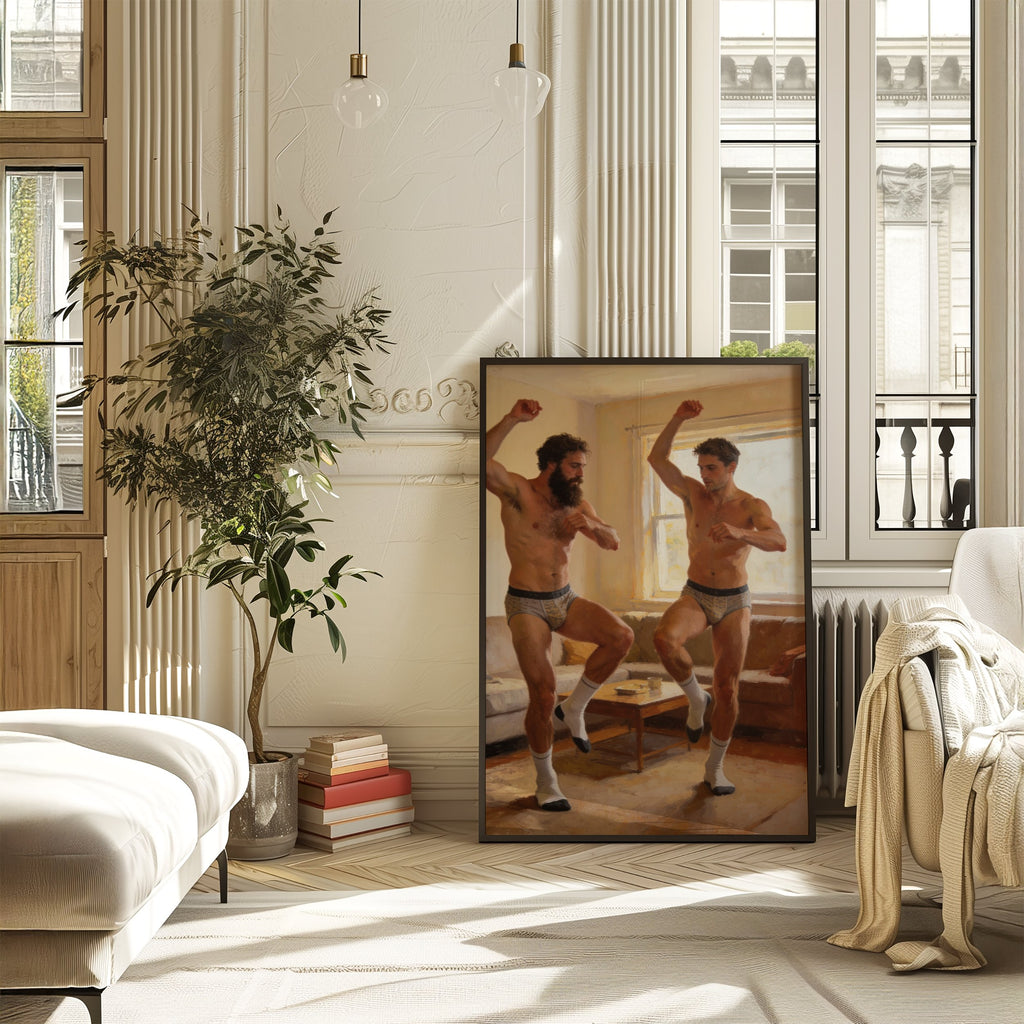 Queer Disco, Fun Gay Wall Art wall art print from JMH Prints