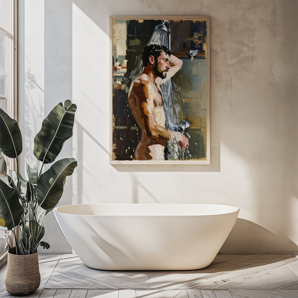 Man in the Shower — Queer Men's Art Print
