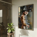 Man in the Shower, Queer Men's Art Print wall art print from JMH Prints
