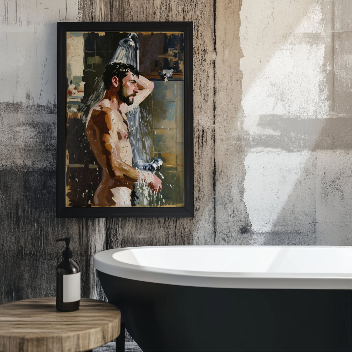 Man in the Shower — Queer Men's Art Print