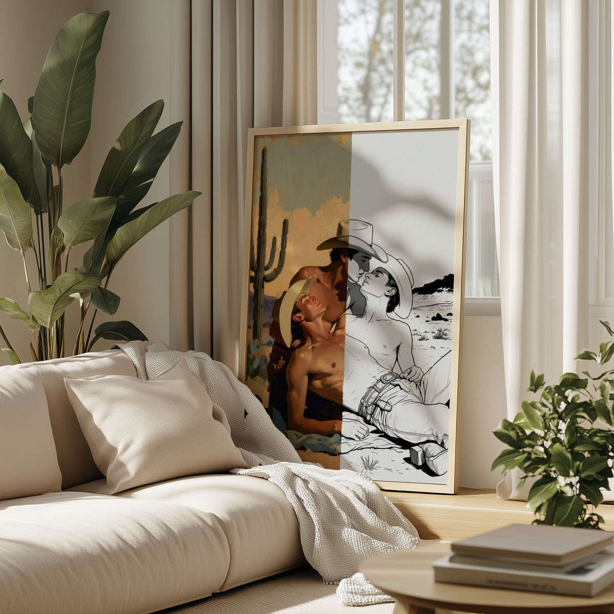 Three Cowboys — Queer Western Art Print