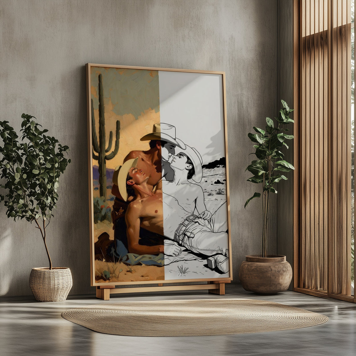 Three Cowboys — Queer Western Art Print