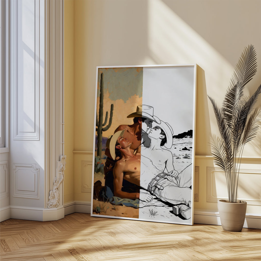 Three Cowboys — Queer Western Art Print