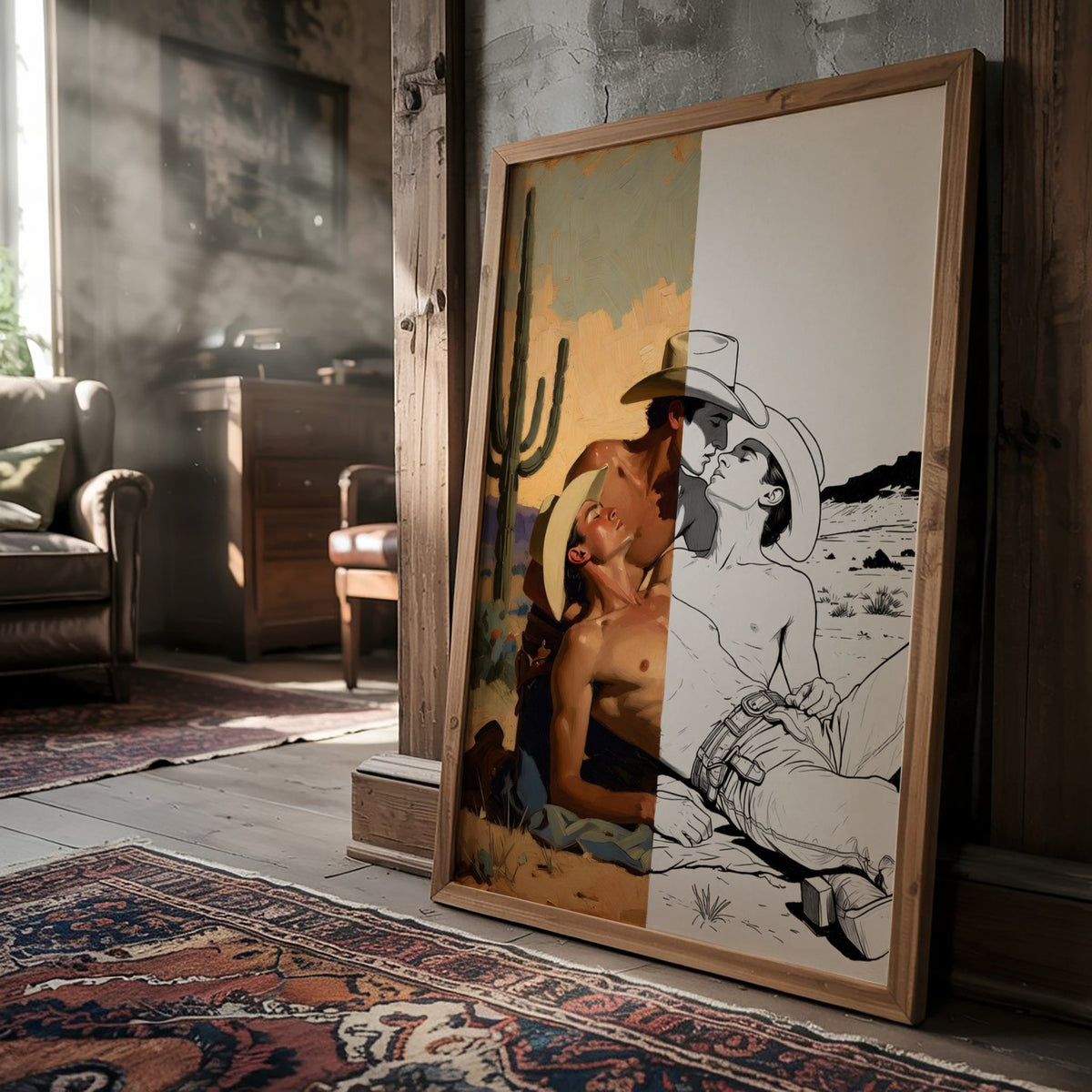 Three Cowboys — Queer Western Art Print