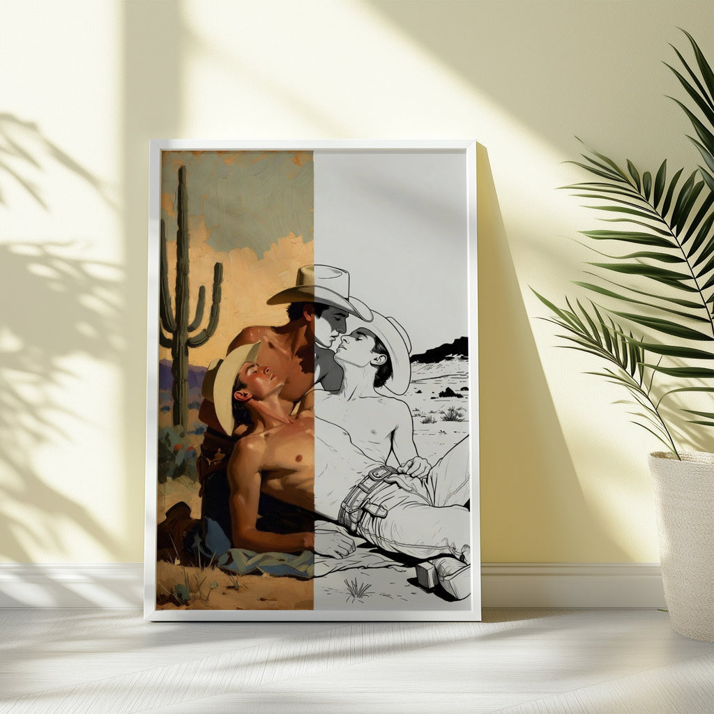 Three Cowboys — Queer Western Art Print