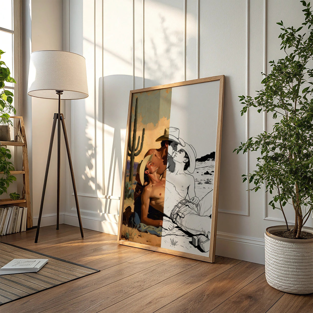 Three Cowboys — Queer Western Art Print