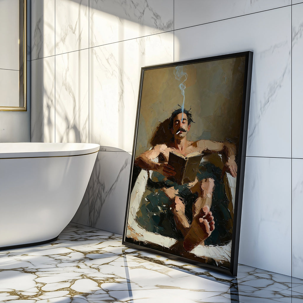Man in the Bath — 18+ Men's Art Print