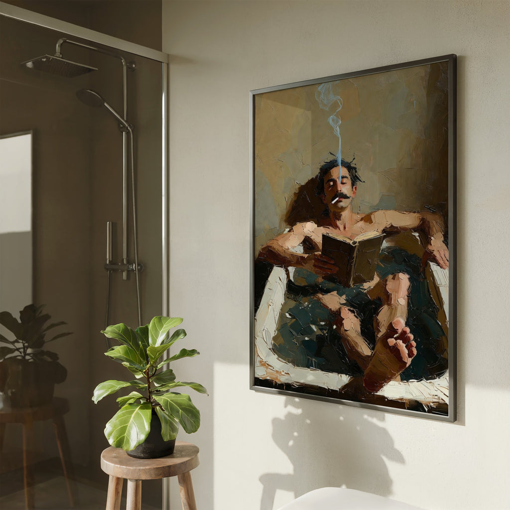 Man in the Bath — 18+ Men's Art Print