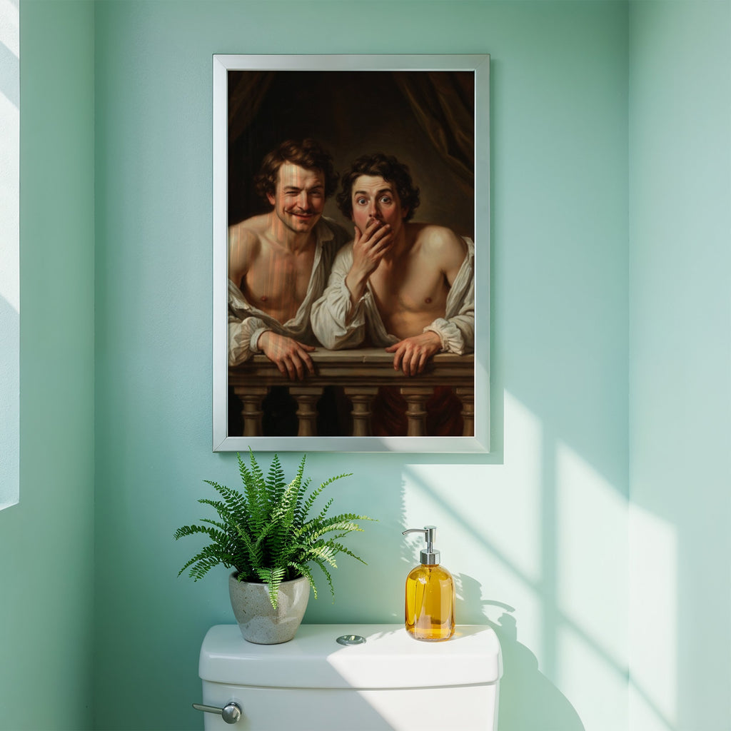 Queer Bathroom, LGBTQ+ Wall Art wall art print from JMH Prints